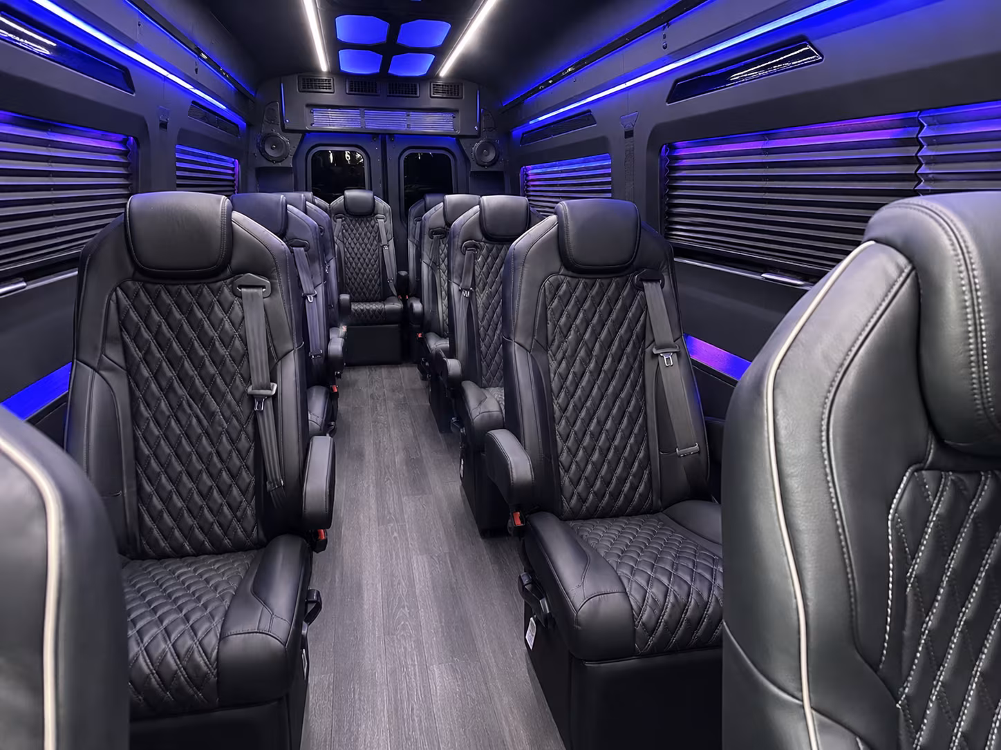 spokane 10 passenger sprinter van inside