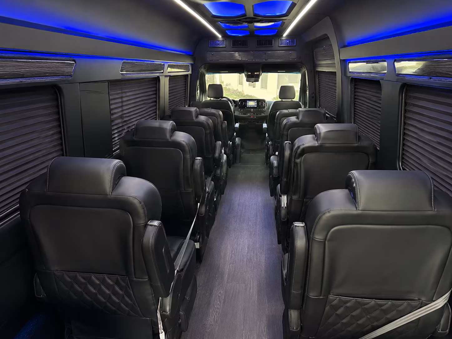 spokane 12 passenger sprinter van inside