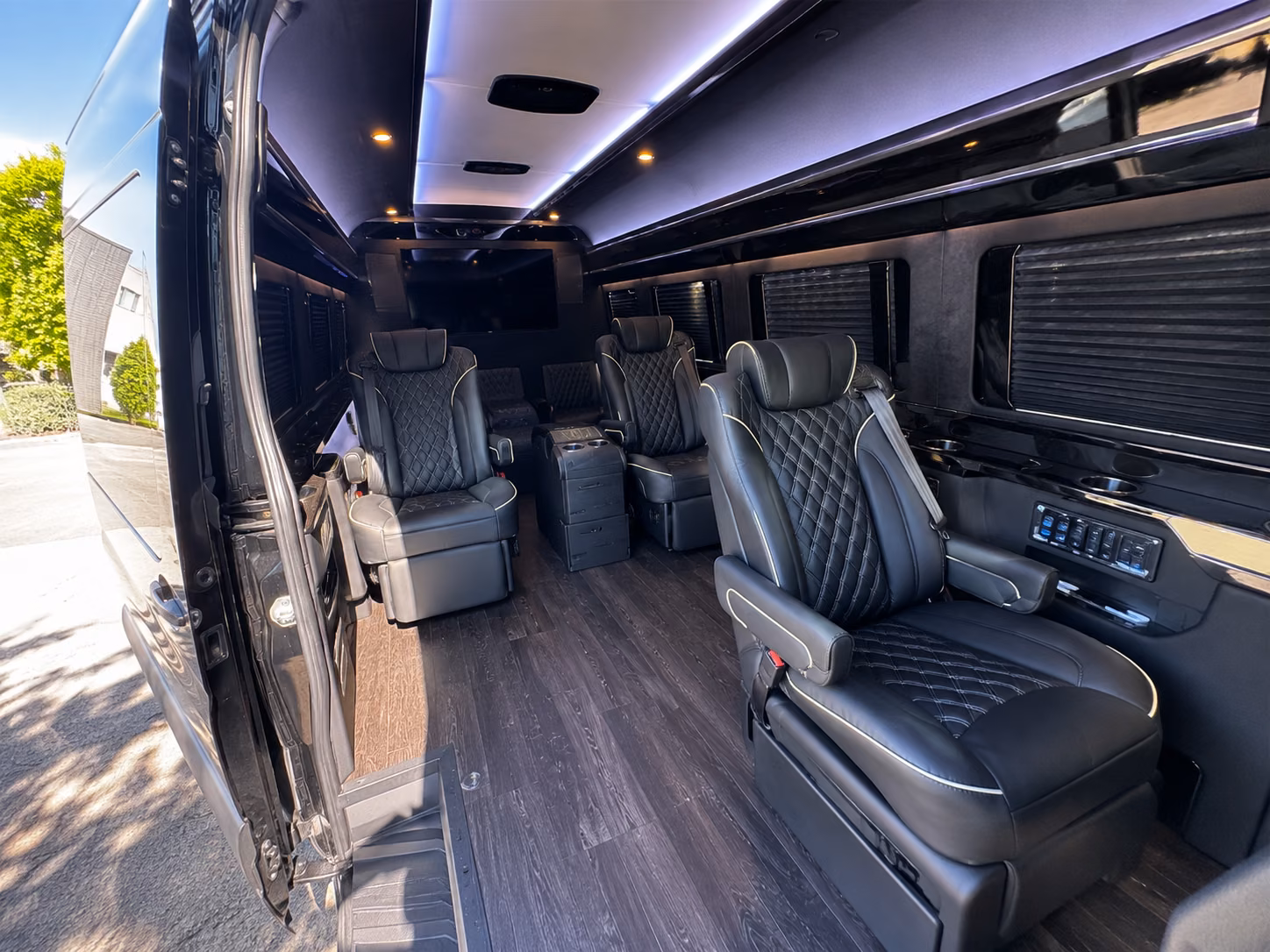 spokane 15 passenger sprinter van inside
