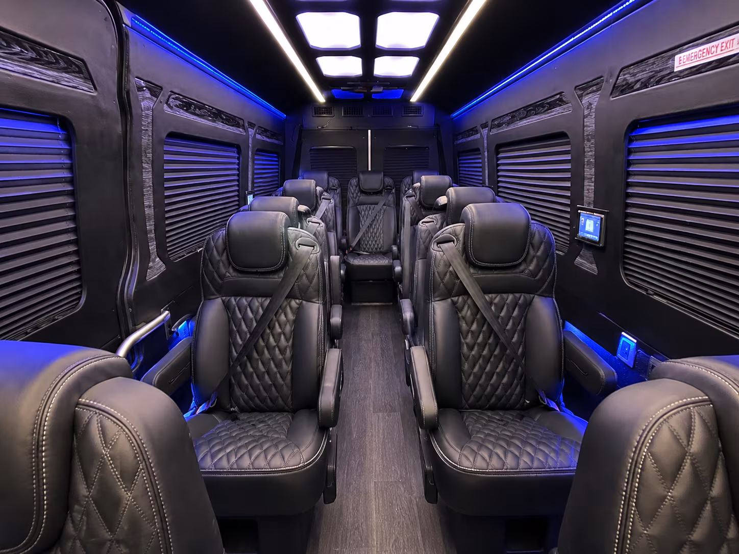 spokane 15 passenger sprinter van interior