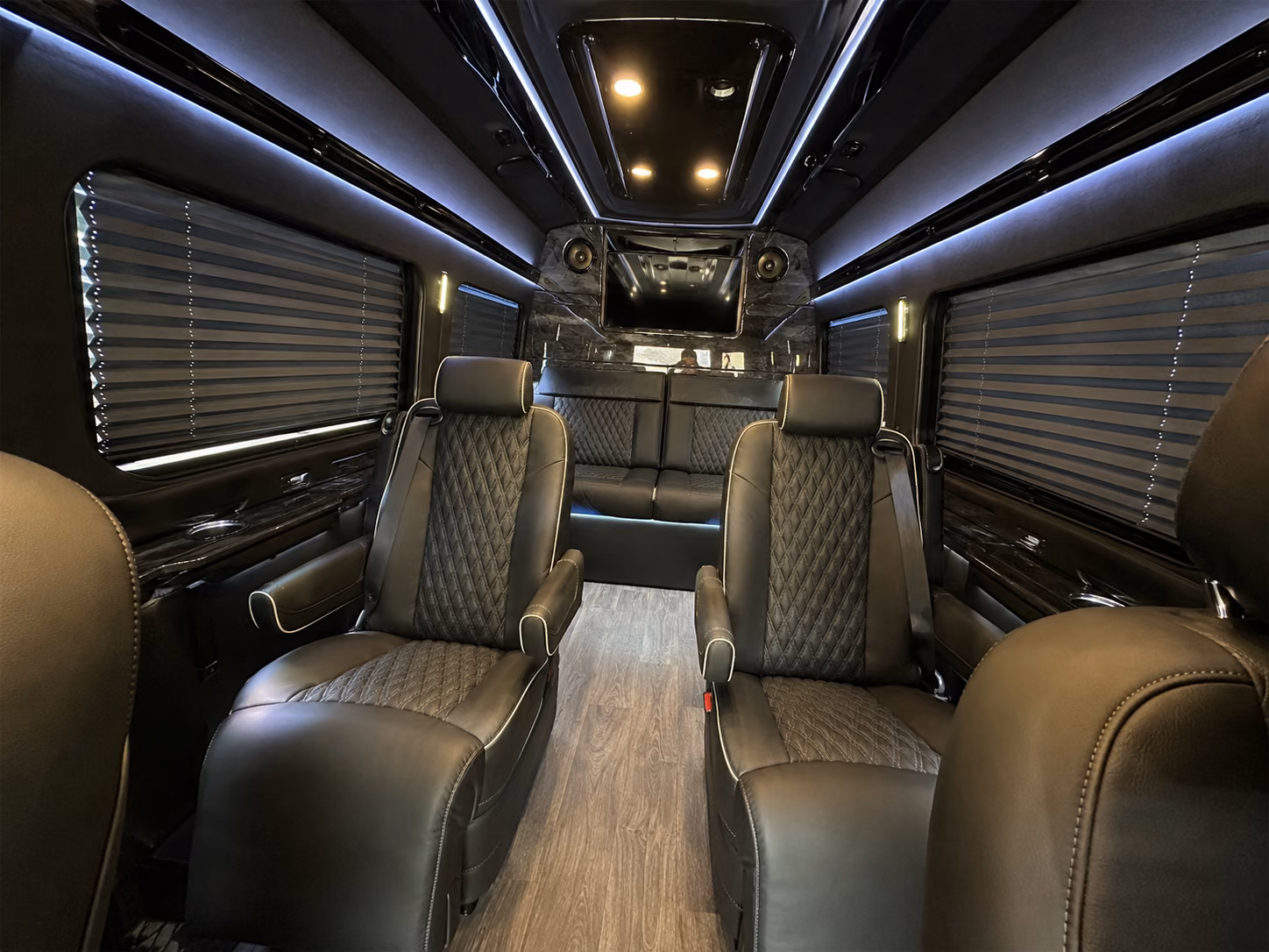 spokane 18 passenger sprinter van interior