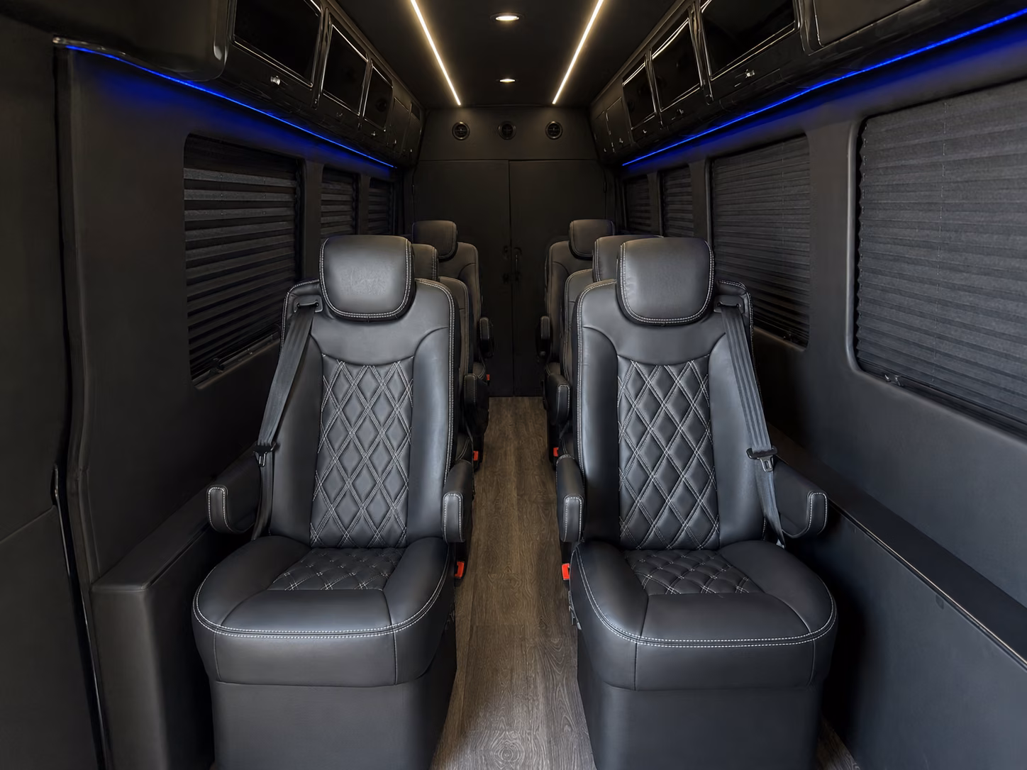 spokane 8 passenger sprinter van inside