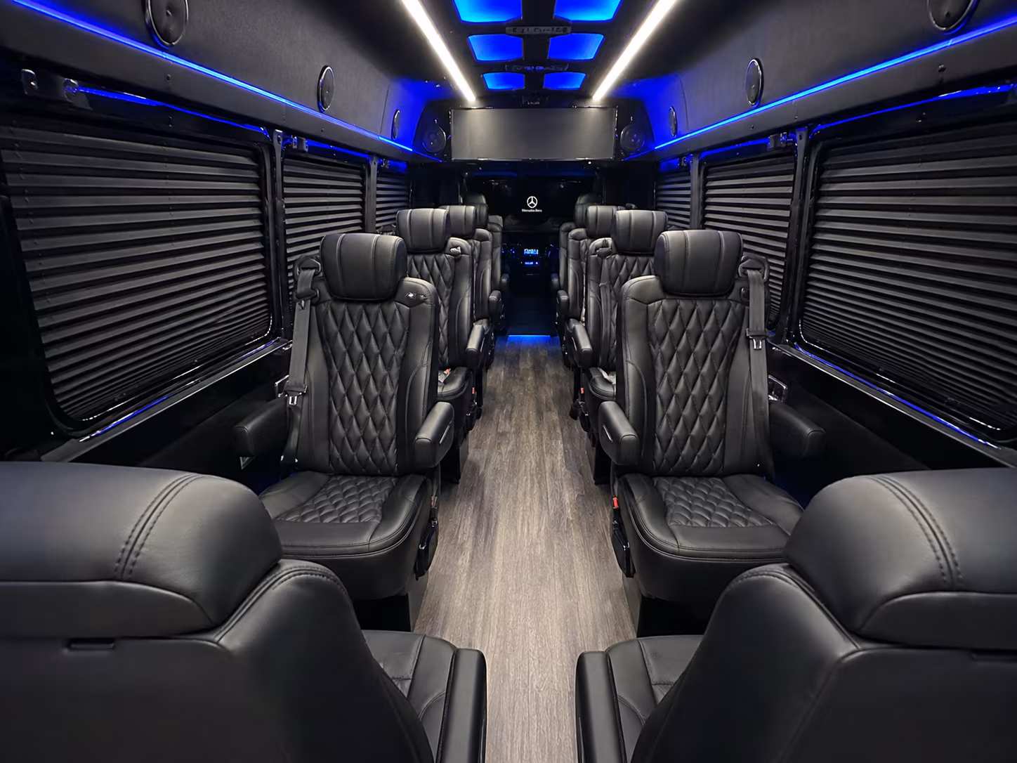 spokane 8 passenger sprinter van interior